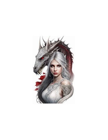 Placa Pared Hada con Dragón, mod. 6 -...