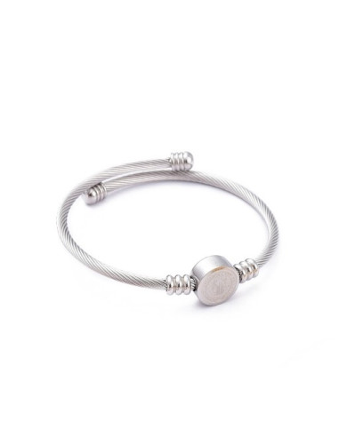 AT322- Brazalete Medalla San Benito,...