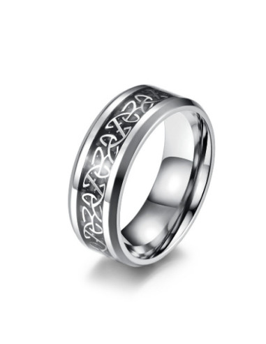 AA305 Anillo Grueso Hombre Triqueta...