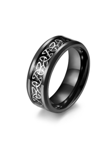 AA306 Anillo Grueso Hombre Triqueta...