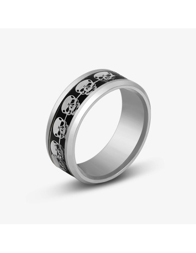 AA309 Anillo Grueso Hombre Calaveras...