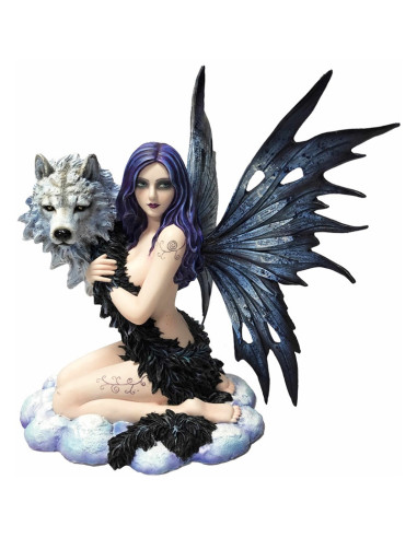 Hada Brawen con lobo blanco - 71444
