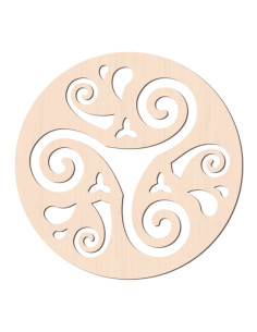 Decorativo Trisquel madera...