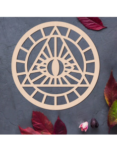 Decorativo Ojo madera - 51833 2