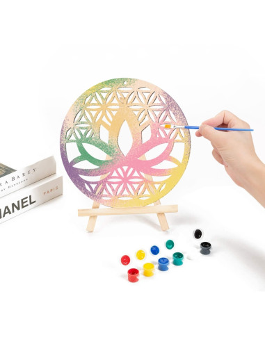 Decorativo Flor de Loto madera - 51835 Decorativo Flor de Loto madera - 51835