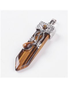 AM043 - Colgante Punta Ojo de Tigre