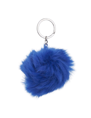 BL008 - Llavero Pon Pom Azul Oscuro