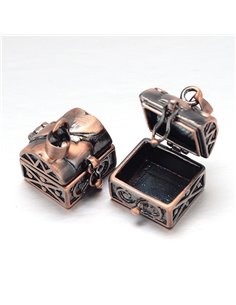 CL010 - COLGANTE COFRE EN BRONCE