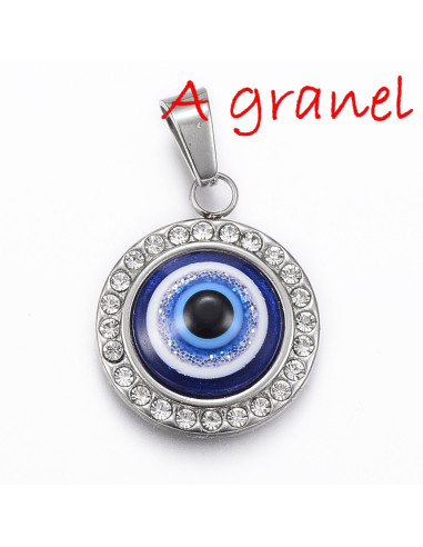 AG3-253 Ojo Turco con Brillantes