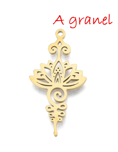 AG3-561 Unalame con Flor de Loto, dorado