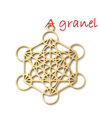 AG3-576 Cubo Metatrón, dorado