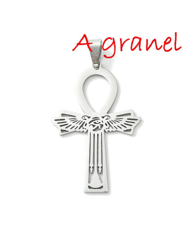 AG3-634 Cruz Ank con alas y Ojo Horus