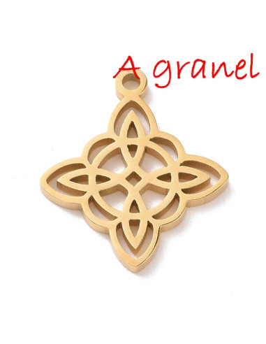 AG5-564 Nudo de Bruja Doble, dorado