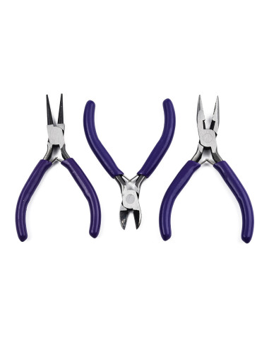T1862 - Set Alicates Joyería, lilas