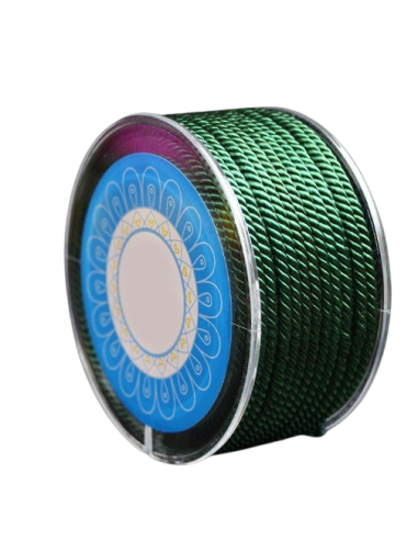 T1123 Rollo cordón trenzado verde