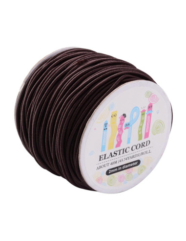 T1160 Rollo Hilo elástico marrón 2...