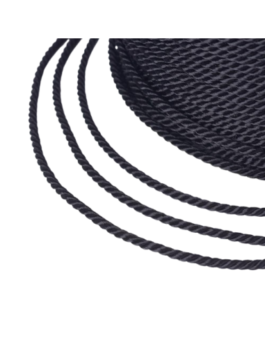 T1162 Rollo Hilo Trenzado negro 2 mm...