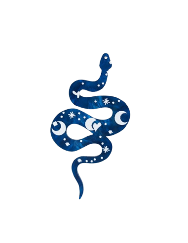 BK423 Colgante Serpiente, azul