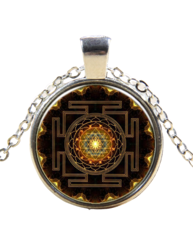 BR040 Marrón - Mandala Colgante