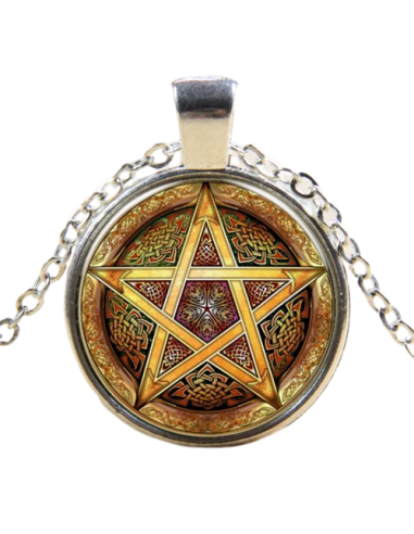 BR035 Pentagrama - Mandala Colgante