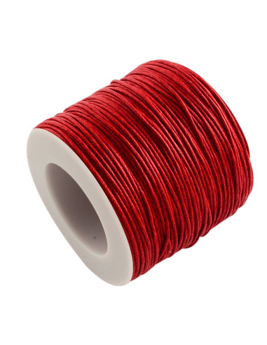 T1203 Hilo Algodón Encerado Rojo