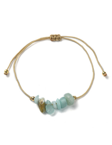 MT053 Pulsera con Amazonita