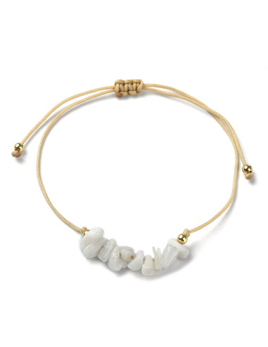 MT054 Pulsera con Piedra Luna