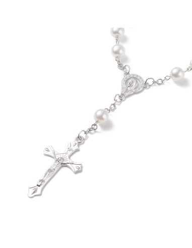 RS129 - Pulsera Rosario cuentas de...