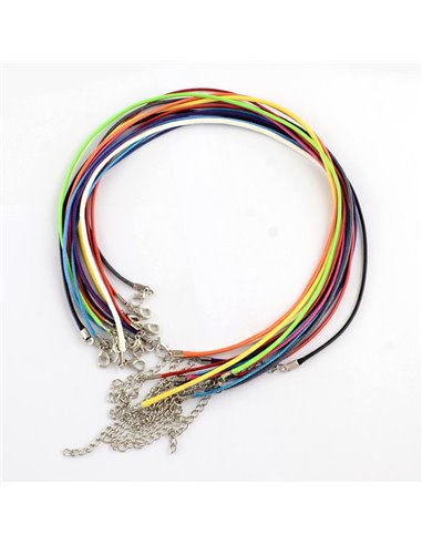 ACC011 CADENA  CUERDA TURQUESA