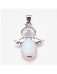 CL015 - COLGANTE ANGELITO AGUA MARINA