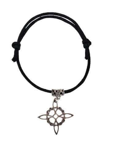 BT716 - Pulsera Cuerda Nudo de Bruja