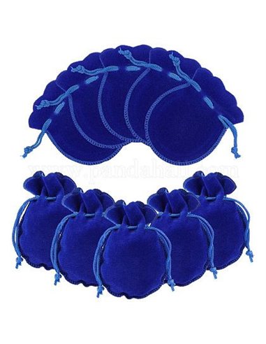 ACC439 - Pack 10 Bolsa Terciopelo Azul