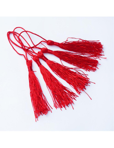 BD028 Fleco decorativo rojo, pack 10 uds
