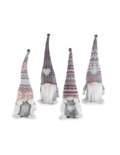 Gnomo Navidad, plateado -...