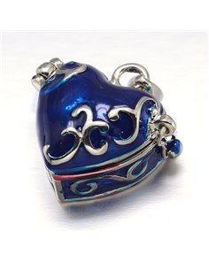 CL005 - COLGANTE COFRE CORAZON ROJO