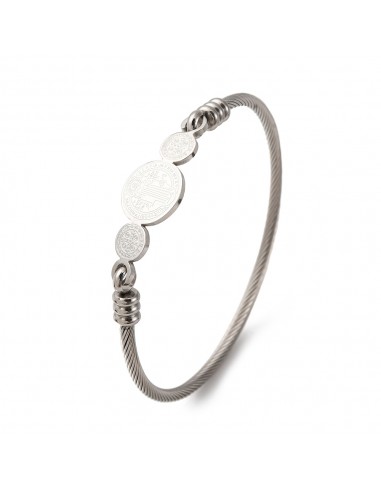 AT111- Pulsera San Benito, plateada