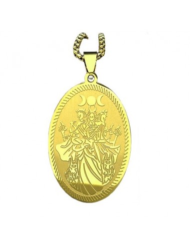 AC736 - Medalla Triple Diosa, dorada