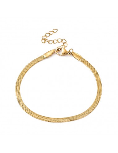 AT213 - Pulsera Plana, dorada