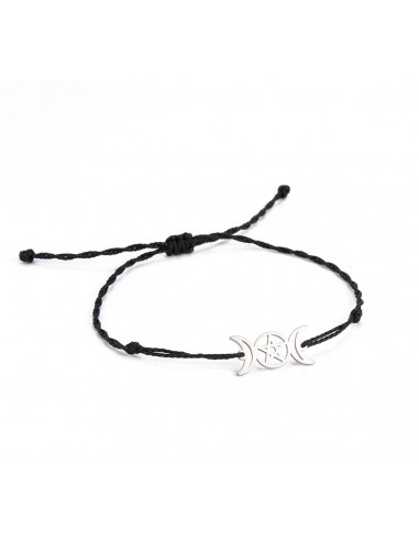 AT037 Pulsera Triple Luna plateado en...