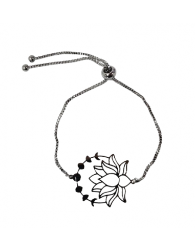 AT401 Pulsera Flor de Loto Fases Lunares