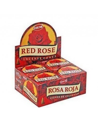 Incienso Cono Rosa Roja - DK705