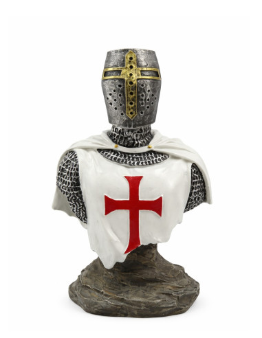 Busto Templario, cruz roja, 4 uds -...