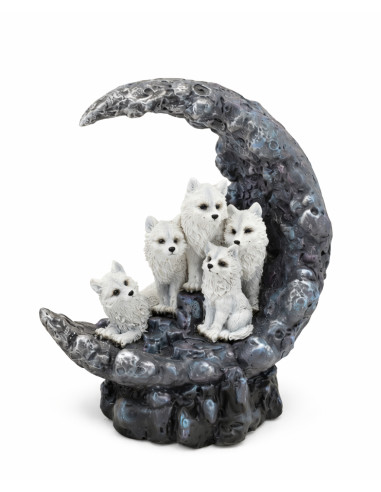 Luna con Lobos, con luz led - 76703