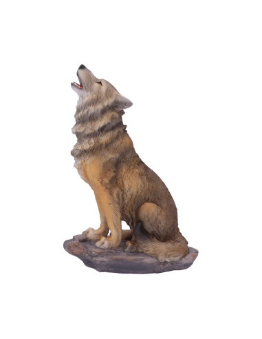 Lobo Marrón Aullando 20 cms - NN90505