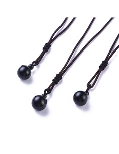 BM514 Colgante Bola Ágata Negra 2