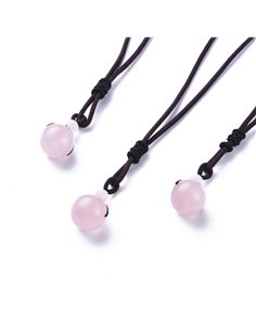 BM510 Colgante Bola Cuarzo Rosa 2