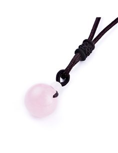 BM510 Colgante Bola Cuarzo Rosa