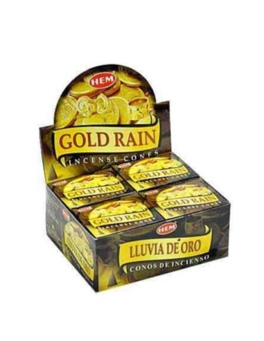 Incienso Cono Lluvia Dorada - DK713