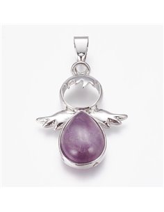 Y015 - COLGANTE ANGELITO AGUA MARINA