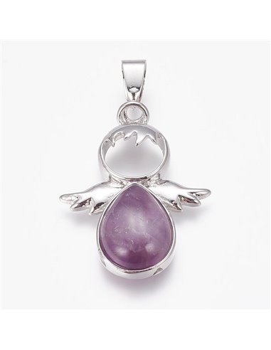 Y015 - COLGANTE ANGELITO AGUA MARINA